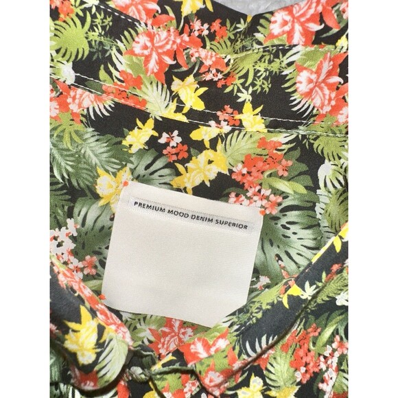 Premium Mood Denim Superior XXL Button Down Floral Shirt PMDS Check Measurements - Picture 6 of 7